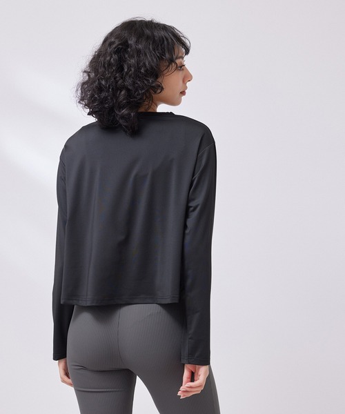 NERGY(ナージー)の「シャーリングロングスリーブTシャツ(Tシャツ/カットソー・レディース・ブラック/キナリ/ブルー系その他4・FREE)」の22枚目の写真