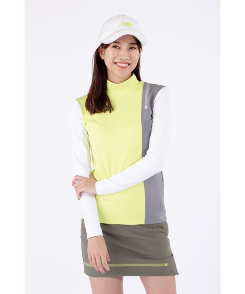 ニューバランスゴルフ ベアスムース モックネック 裏起毛 プルオーバー new balance golf［ニューバランスゴルフ］ベアスムース裏起毛長袖