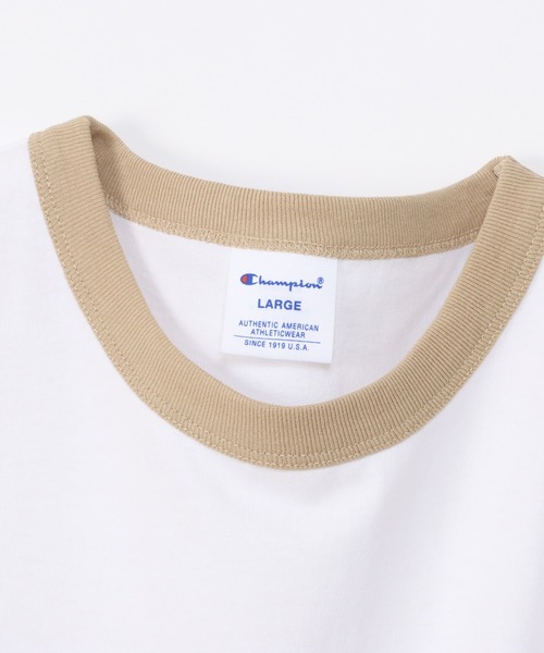 Champion（チャンピオン）の「【Champion/チャンピオン】メンズ ベーシック ショートスリーブTシャツ（Tシャツ/カットソー・メンズ・ブルー系その他/ネイビー/ベージュ/ブラック・SMALL/MEDIUM/LARGE/X-LARGE）」の21枚目の写真