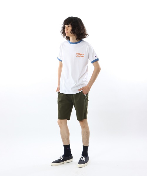 Champion（チャンピオン）の「【Champion/チャンピオン】メンズ ベーシック ショートスリーブTシャツ（Tシャツ/カットソー・メンズ・ブルー系その他/ネイビー/ベージュ/ブラック・SMALL/MEDIUM/LARGE/X-LARGE）」の10枚目の写真
