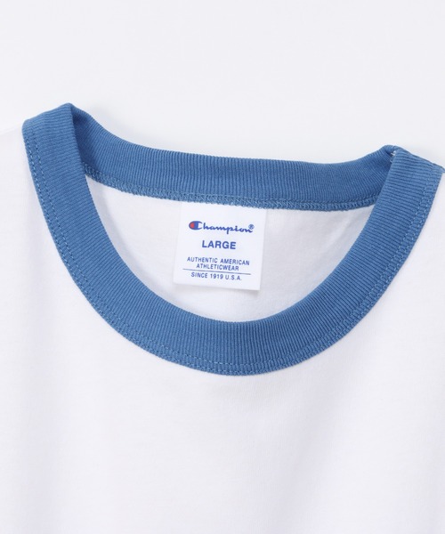 Champion（チャンピオン）の「【Champion/チャンピオン】メンズ ベーシック ショートスリーブTシャツ（Tシャツ/カットソー・メンズ・ブルー系その他/ネイビー/ベージュ/ブラック・SMALL/MEDIUM/LARGE/X-LARGE）」の14枚目の写真