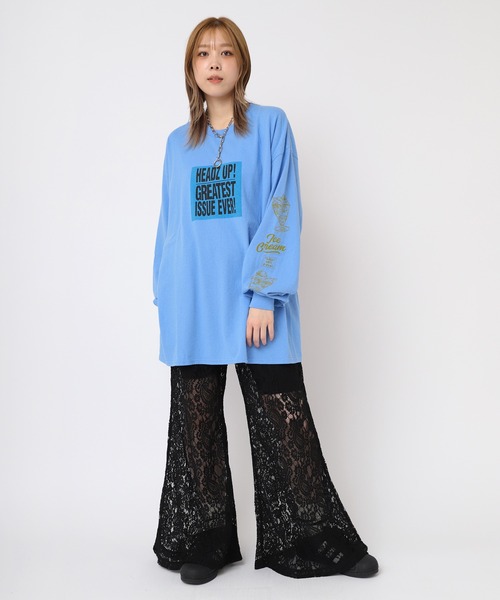 RNA(アールエヌエー)の「R4194 ペイズリーレースフレアパンツ(その他パンツ・レディース・ブラック/ライム/ホワイト・MEDIUM)」の8枚目の写真