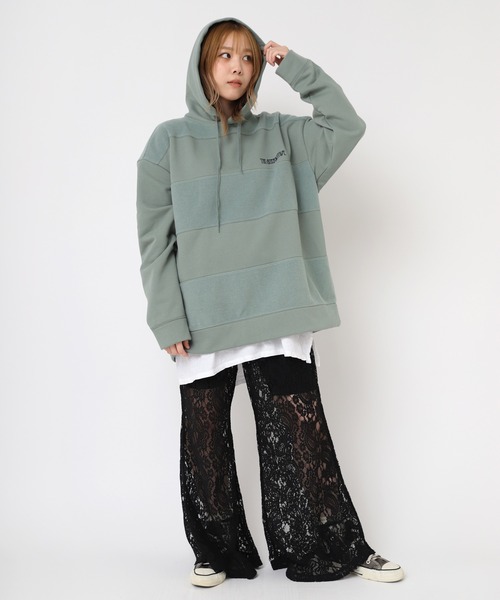 RNA(アールエヌエー)の「R4194 ペイズリーレースフレアパンツ(その他パンツ・レディース・ブラック/ライム/ホワイト・MEDIUM)」の11枚目の写真