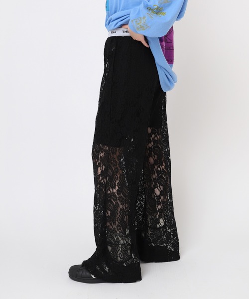 RNA(アールエヌエー)の「R4194 ペイズリーレースフレアパンツ(その他パンツ・レディース・ブラック/ライム/ホワイト・MEDIUM)」の6枚目の写真