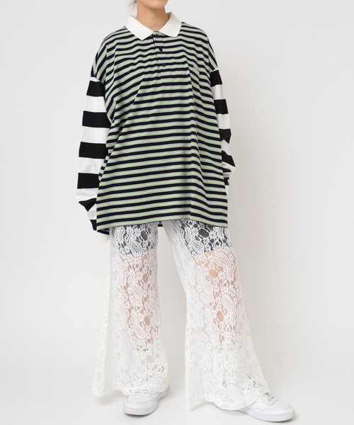 RNA(アールエヌエー)の「R4194 ペイズリーレースフレアパンツ(その他パンツ・レディース・ブラック/ライム/ホワイト・MEDIUM)」の21枚目の写真