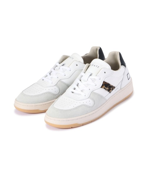 D.A.T.E.（デイト）の「D.A.T.E.（デイト）COURT/ナイロンレオパード/W401-C2-NY-WD（スニーカー・レディース・ホワイト・38/39/36/37）」の7枚目の写真