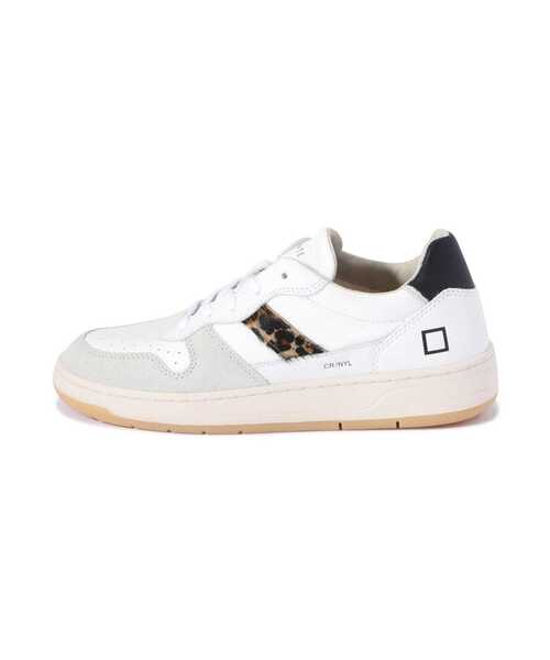 D.A.T.E.（デイト）の「D.A.T.E.（デイト）COURT/ナイロンレオパード/W401-C2-NY-WD（スニーカー・レディース・ホワイト・38/39/36/37）」の8枚目の写真