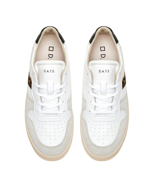 D.A.T.E.（デイト）の「D.A.T.E.（デイト）COURT/ナイロンレオパード/W401-C2-NY-WD（スニーカー・レディース・ホワイト・38/39/36/37）」の19枚目の写真