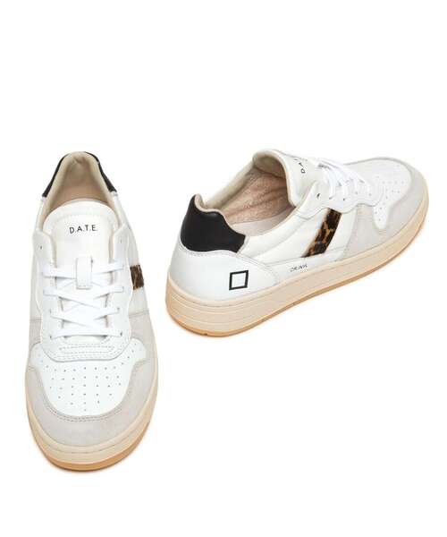 D.A.T.E.（デイト）の「D.A.T.E.（デイト）COURT/ナイロンレオパード/W401-C2-NY-WD（スニーカー・レディース・ホワイト・38/39/36/37）」の21枚目の写真