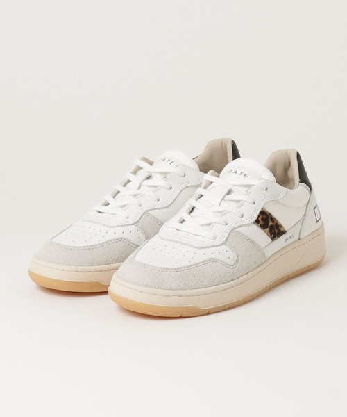 D.A.T.E.（デイト）の「D.A.T.E.（デイト）COURT/ナイロンレオパード/W401-C2-NY-WD（スニーカー・レディース・ホワイト・38/39/36/37）」の13枚目の写真