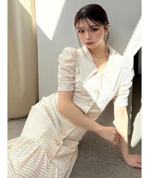 RESEXXY（リゼクシー）の「ラッセルレースマーメイドワンピース（ワンピース・レディース・アイボリー/ブラック/オレンジ/ブルー・FREE）」の21枚目の写真