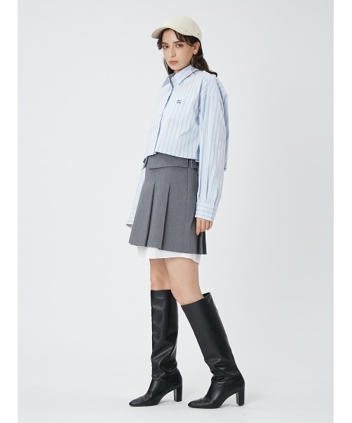 FRAY I.D pierre cardin 短丈肥沃デザインオーバーシャツ RAY I.D pierre cardin 短丈肥沃デザインオーバーシャツ - メルカリ