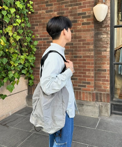CIAOPANIC TYPY(チャオパニックティピー)の「2WAYナイロンナップサック(バックパック/リュック・メンズ・ブラック/グレー/アイボリー/カーキ・ONE SIZE)」の14枚目の写真