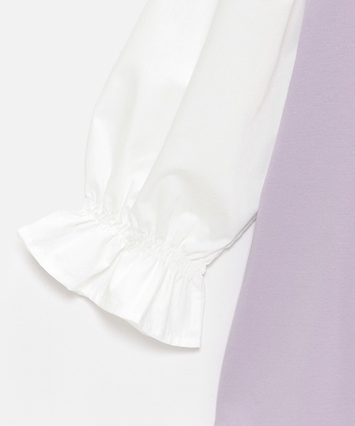 【セール】袖切り替えネックレスTシャツ（その他）｜pom ponette junior（ポンポネットジュニア）