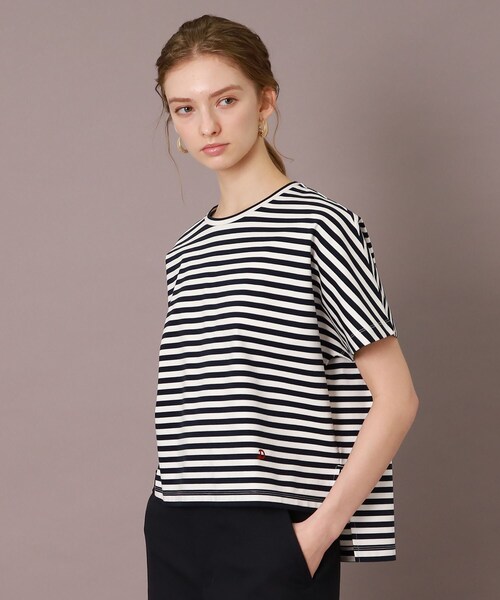 DRESSTERIOR（ドレステリア）の「【抗菌防臭・消臭】アイスクリアコットンドルマンTシャツ（Tシャツ/カットソー・レディース・ブラック/ネイビー系2/レッド系1/ホワイト・38/36/34）」の3枚目の写真