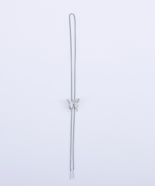 Ellno Loset(エルノロゼット)の「バタフライループタイ(ネックレス・メンズ・シルバー・FREE)」の3枚目の写真