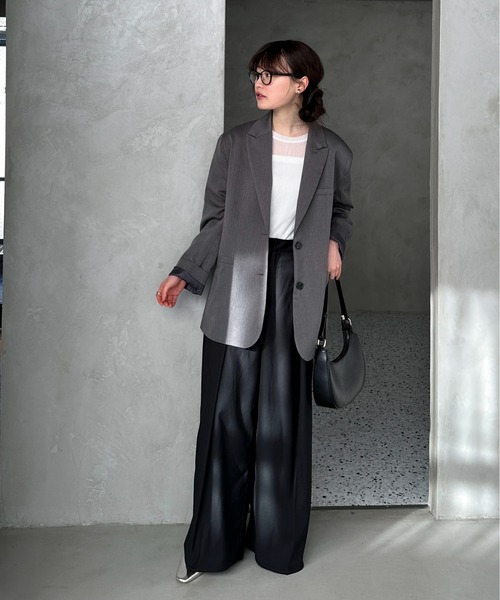 feepur(フェピュール)の「パワーネットスラブシアートップス(Tシャツ/カットソー・レディース・ブルーグレー/ピンク/ブラック/オフホワイト・MEDIUM)」の20枚目の写真