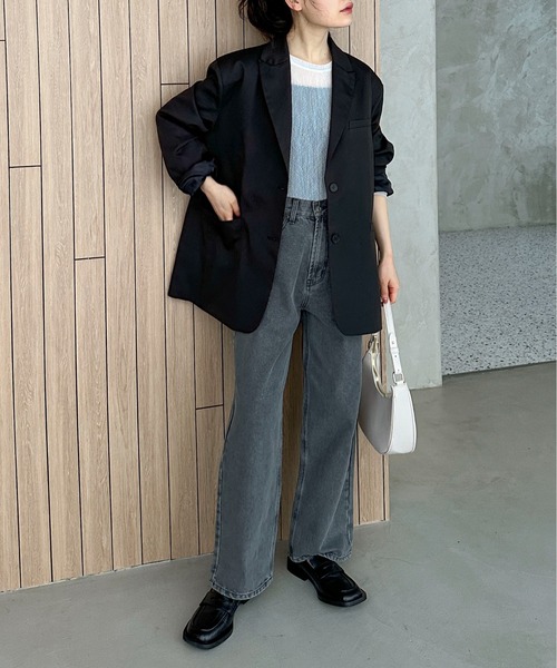 feepur(フェピュール)の「パワーネットスラブシアートップス(Tシャツ/カットソー・レディース・ブルーグレー/ピンク/ブラック/オフホワイト・MEDIUM)」の16枚目の写真