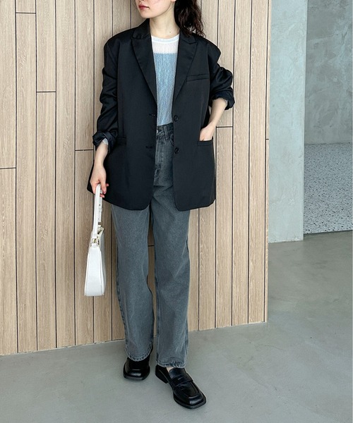 feepur(フェピュール)の「パワーネットスラブシアートップス(Tシャツ/カットソー・レディース・ブルーグレー/ピンク/ブラック/オフホワイト・MEDIUM)」の17枚目の写真