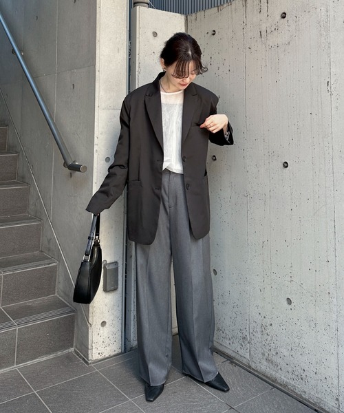 feepur(フェピュール)の「パワーネットスラブシアートップス(Tシャツ/カットソー・レディース・ブルーグレー/ピンク/ブラック/オフホワイト・MEDIUM)」の13枚目の写真