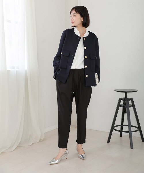 Bou Jeloud（ブージュルード）の「【新定番きれいMEパンツ】【36-40サイズ展開】トラックテーパードパンツ（その他パンツ・レディース・ブラック/グレイッシュベージュ/パープル/ライム・40/38/36）」の20枚目の写真