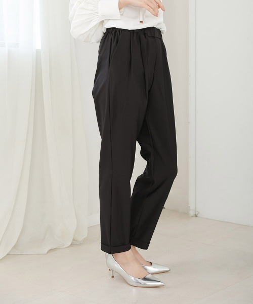 Bou Jeloud（ブージュルード）の「【新定番きれいMEパンツ】【36-40サイズ展開】トラックテーパードパンツ（その他パンツ・レディース・ブラック/グレイッシュベージュ/パープル/ライム・40/38/36）」の18枚目の写真