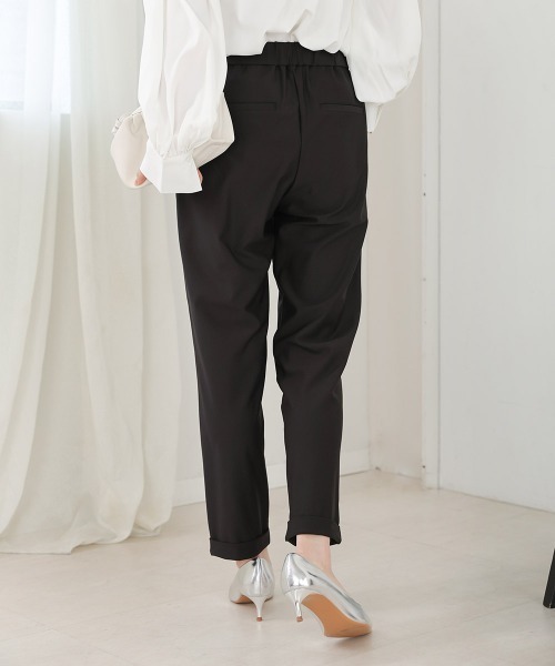 Bou Jeloud（ブージュルード）の「【新定番きれいMEパンツ】【36-40サイズ展開】トラックテーパードパンツ（その他パンツ・レディース・ブラック/グレイッシュベージュ/パープル/ライム・40/38/36）」の17枚目の写真