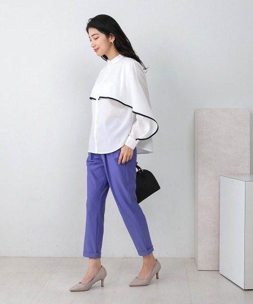 Bou Jeloud（ブージュルード）の「【新定番きれいMEパンツ】【36-40サイズ展開】トラックテーパードパンツ（その他パンツ・レディース・ブラック/グレイッシュベージュ/パープル/ライム・40/38/36）」の11枚目の写真