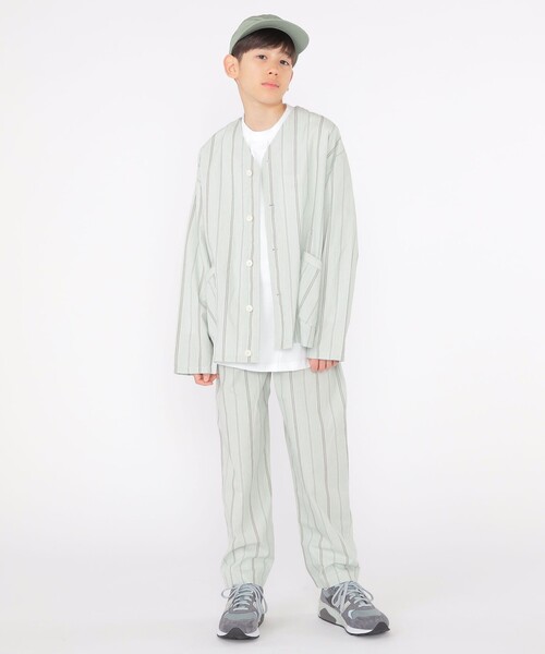 SHIPS（シップス）の「SHIPS KIDS:140～160cm / ワイド イージー パンツ（その他パンツ・キッズ・ミント/ネイビー・140/150/M/160）」の3枚目の写真