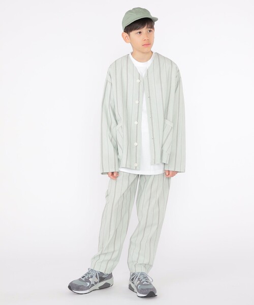 SHIPS（シップス）の「SHIPS KIDS:140～160cm / ワイド イージー パンツ（その他パンツ・キッズ・ミント/ネイビー・140/150/M/160）」の4枚目の写真