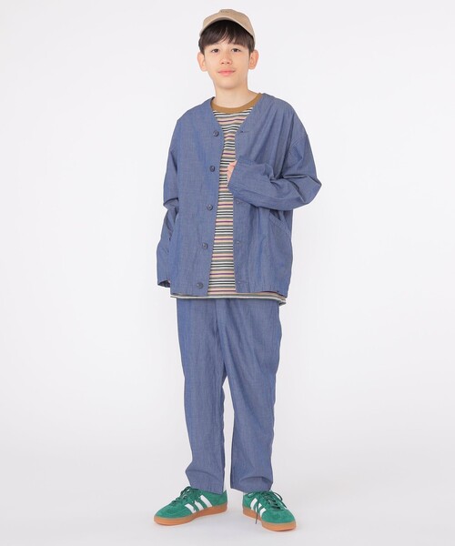 SHIPS（シップス）の「SHIPS KIDS:140～160cm / ワイド イージー パンツ（その他パンツ・キッズ・ミント/ネイビー・140/150/M/160）」の6枚目の写真