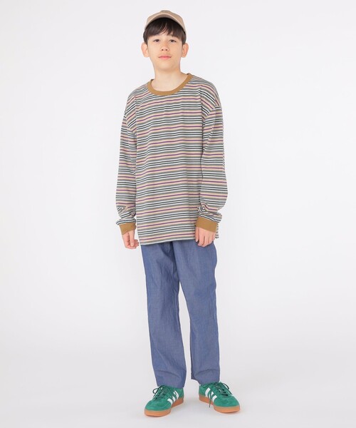 SHIPS（シップス）の「SHIPS KIDS:140～160cm / ワイド イージー パンツ（その他パンツ・キッズ・ミント/ネイビー・140/150/M/160）」の8枚目の写真