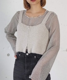 tiptop | [2024AW新色登場]アソートダブルZIPビスチェ(ベスト)