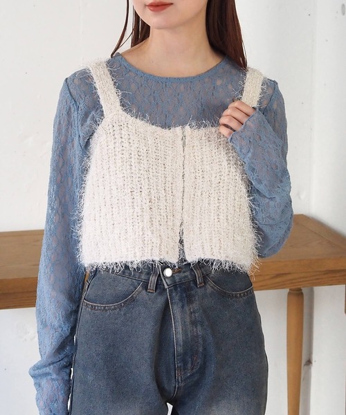 tiptop（ティップトップ）の「アソートダブルZIPビスチェ（ベスト・レディース・アイボリー/ブラック/チャコールグレー/ホワイト系その他/グレー系その他/ブラック系その他/グレー系その他2/ホワイト系その他2・FREE）」の3枚目の写真