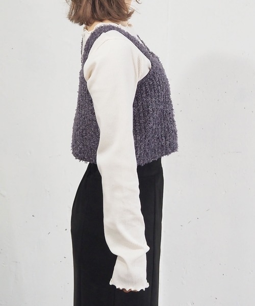 tiptop（ティップトップ）の「アソートダブルZIPビスチェ（ベスト・レディース・アイボリー/ブラック/チャコールグレー/ホワイト系その他/グレー系その他/ブラック系その他/グレー系その他2/ホワイト系その他2・FREE）」の19枚目の写真