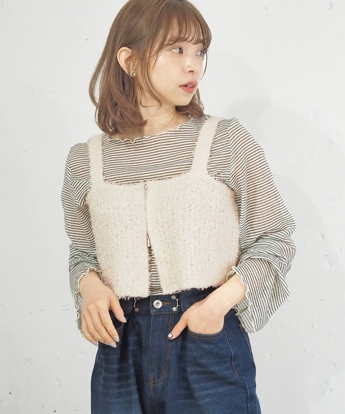 tiptop（ティップトップ）の「アソートダブルZIPビスチェ（ベスト・レディース・アイボリー/ブラック/チャコールグレー/ホワイト系その他/グレー系その他/ブラック系その他/グレー系その他2/ホワイト系その他2・FREE）」の16枚目の写真