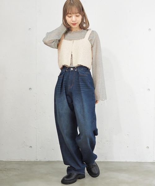 tiptop（ティップトップ）の「アソートダブルZIPビスチェ（ベスト・レディース・アイボリー/ブラック/チャコールグレー/ホワイト系その他/グレー系その他/ブラック系その他/グレー系その他2/ホワイト系その他2・FREE）」の13枚目の写真