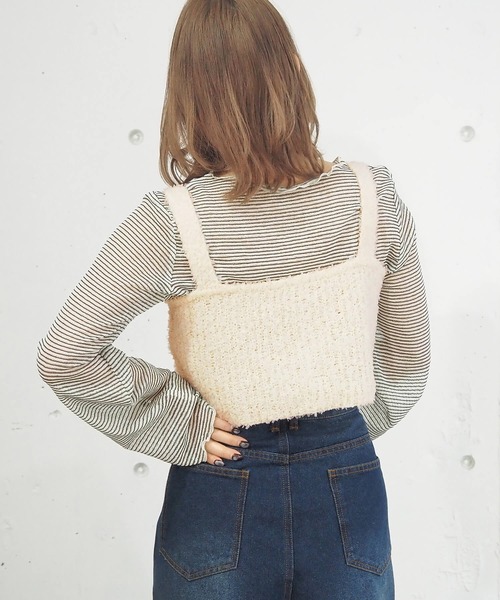 tiptop（ティップトップ）の「アソートダブルZIPビスチェ（ベスト・レディース・アイボリー/ブラック/チャコールグレー/ホワイト系その他/グレー系その他/ブラック系その他/グレー系その他2/ホワイト系その他2・FREE）」の10枚目の写真