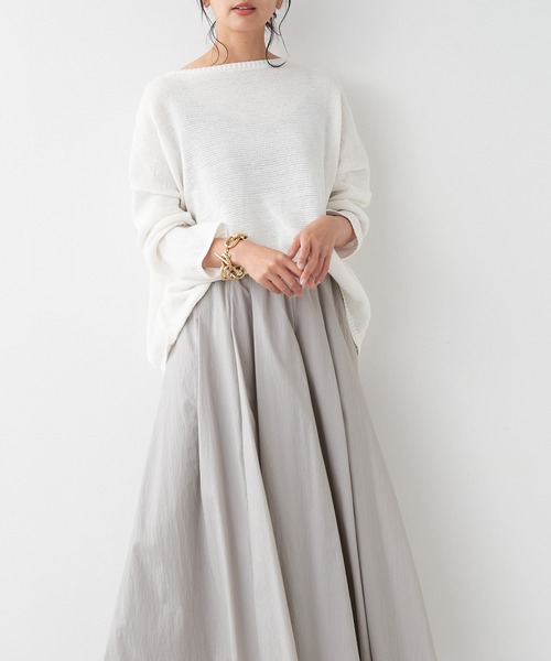 MICA&DEAL　ルーズツイルジャージプルオーバー