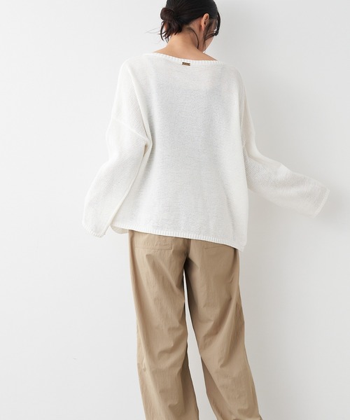 MICA&DEAL（マイカ＆ディール）の「ボートネックルーズニットプル
