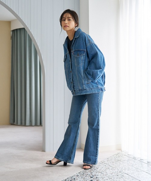 Levi's（リーバイス）の「Levi's/リーバイス XL WOMEN'Sトラッカージャケット（デニムジャケット・レディース・ブラック/インディゴブルー/ダークインディゴブルー・M/XS/XX-SMALL/S）」の19枚目の写真