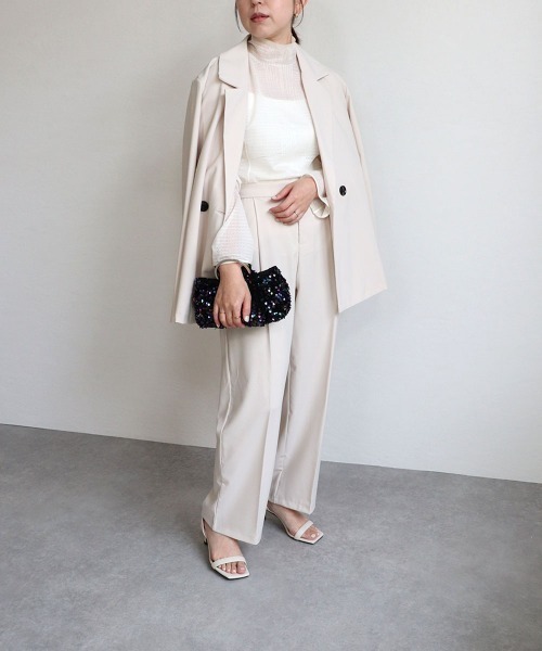 MIAN （ミアン）の「バルーン2wayスパンコールバッグ（ハンドバッグ・レディース・ネイビー/ピンク/シルバー・FREE）」の4枚目の写真