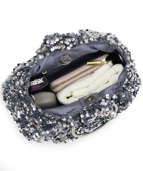 MIAN （ミアン）の「バルーン2wayスパンコールバッグ（ハンドバッグ・レディース・ネイビー/ピンク/シルバー・FREE）」の17枚目の写真