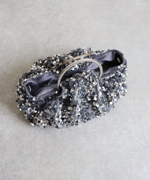 MIAN （ミアン）の「バルーン2wayスパンコールバッグ（ハンドバッグ・レディース・ネイビー/ピンク/シルバー・FREE）」の14枚目の写真