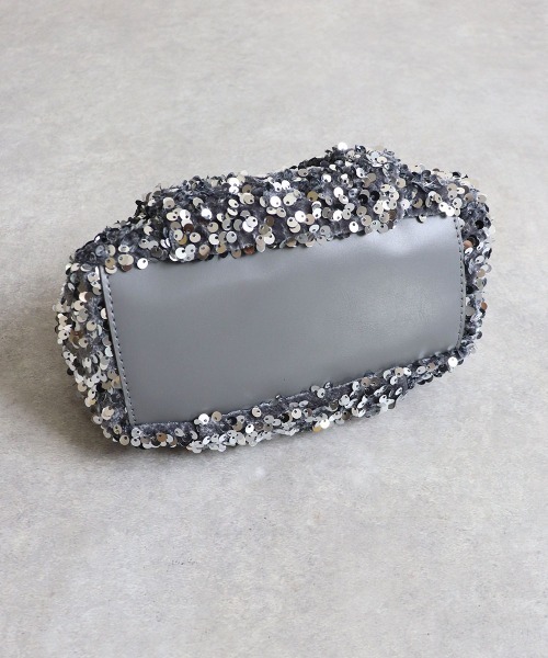 MIAN （ミアン）の「バルーン2wayスパンコールバッグ（ハンドバッグ・レディース・ネイビー/ピンク/シルバー・FREE）」の12枚目の写真