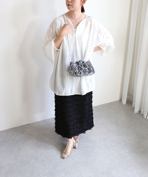 MIAN （ミアン）の「バルーン2wayスパンコールバッグ（ハンドバッグ・レディース・ネイビー/ピンク/シルバー・FREE）」の22枚目の写真