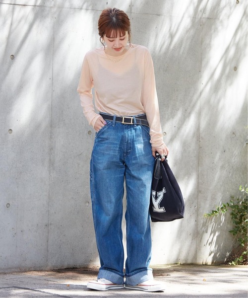 B.C STOCK(ベーセーストック)の「《追加3》シアークルーネックロンT(Tシャツ/カットソー・レディース・ブラック/ピンク/ホワイト・FREE)」の20枚目の写真