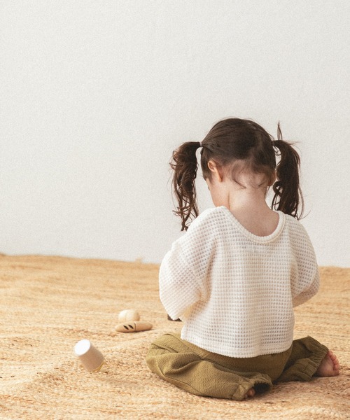 sea and shells by pairmanon（シーアンドシェルズバイペアマノン）の「【sea and shells by pairmanon】リラックスパンツ（その他ベビーウェア・キッズ・ベージュ/ホワイト系その他/カーキ・110/90/100/80）」の13枚目の写真