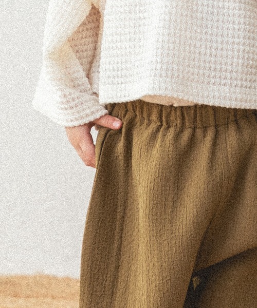 sea and shells by pairmanon（シーアンドシェルズバイペアマノン）の「【sea and shells by pairmanon】リラックスパンツ（その他ベビーウェア・キッズ・ベージュ/ホワイト系その他/カーキ・110/90/100/80）」の15枚目の写真