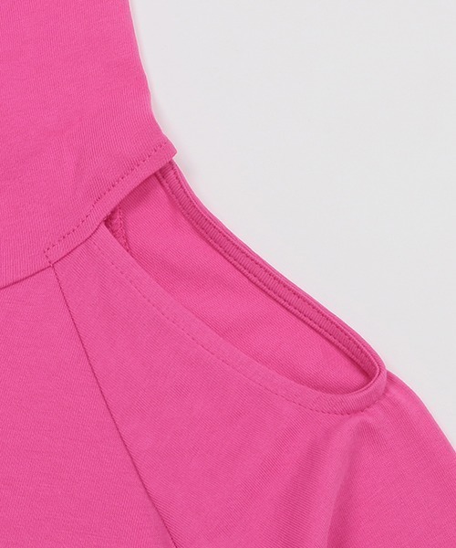 X-girl Stages（エックスガールステージス）の「肩開きパーカー+総柄タンクトップ+ショートパンツ（パーカー・キッズ・ブラック/カーキ/ピンク・130cm/120cm/100cm/140cm/110cm/90cm）」の14枚目の写真